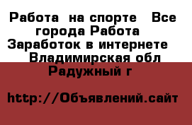 Работа  на спорте - Все города Работа » Заработок в интернете   . Владимирская обл.,Радужный г.